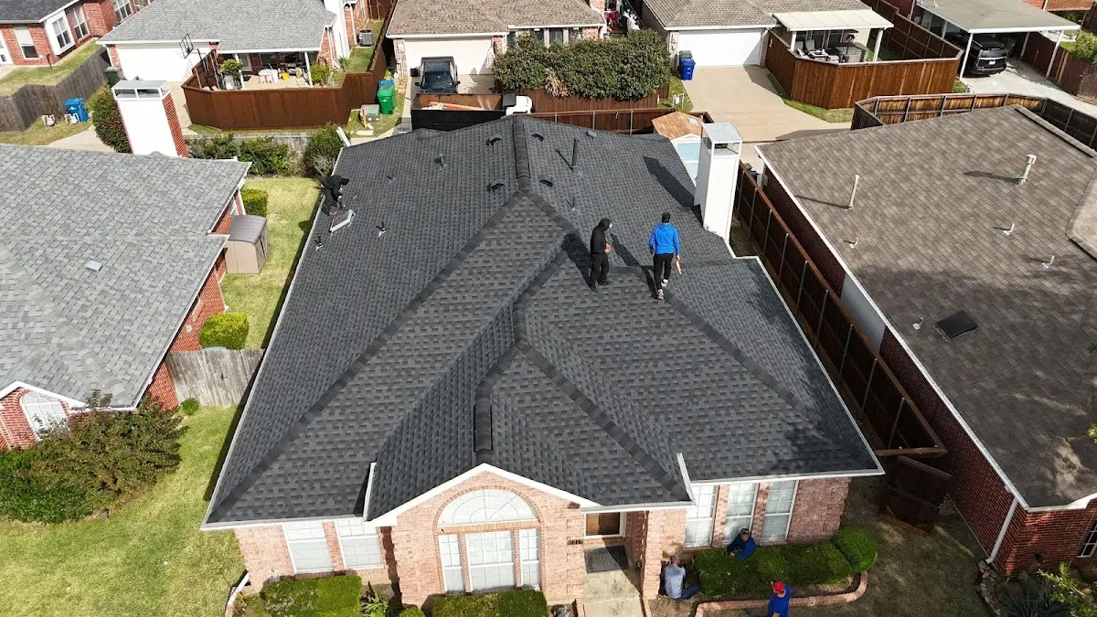 Slate & Tile Roof Repair work in progress on a Collingdale property